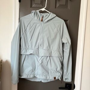 Women's Light Blue Hooded Jacket